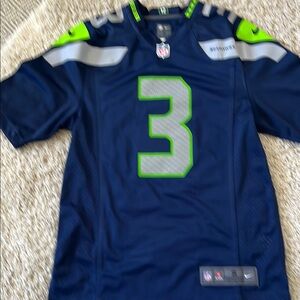 Nike Blue and Green Football Jersey